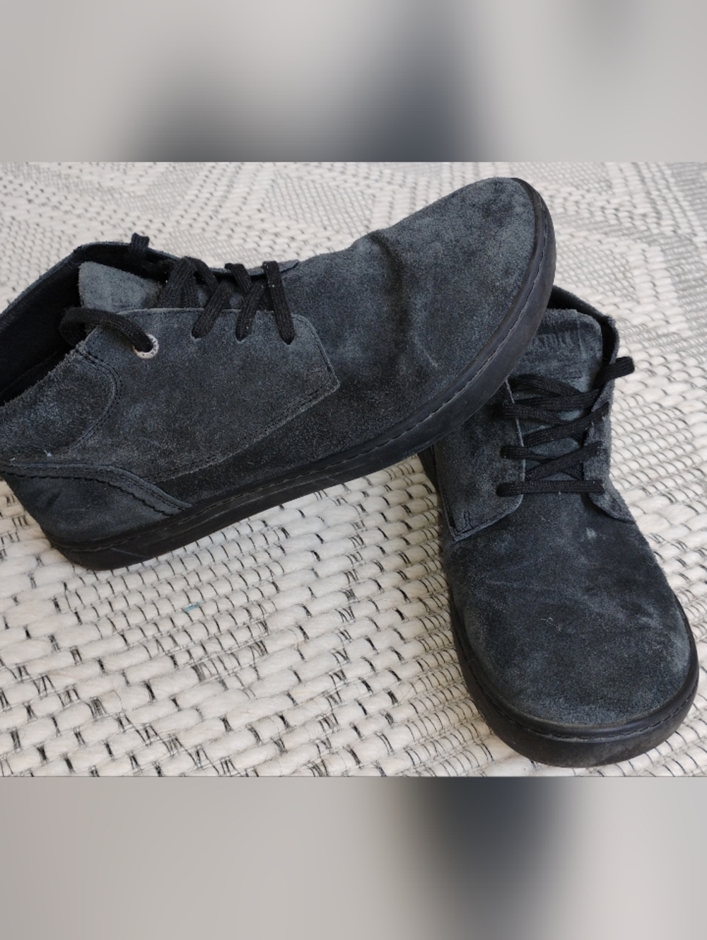 Black Suede Men's 42L equals USA 9-9.5 S18